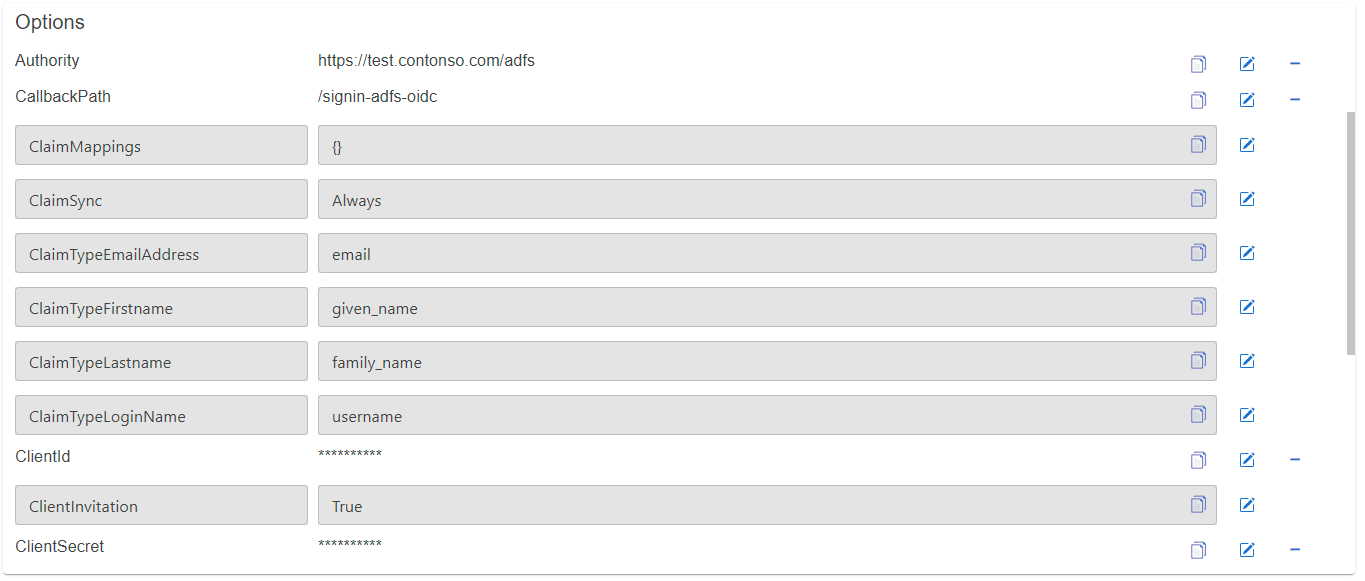 Generic OIDC IDP options