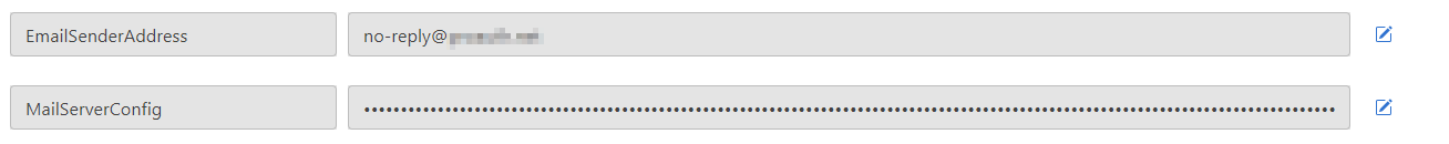 Edit Email Server settings