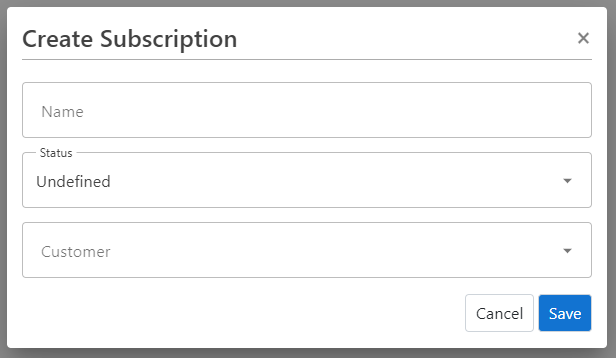 Create subscription