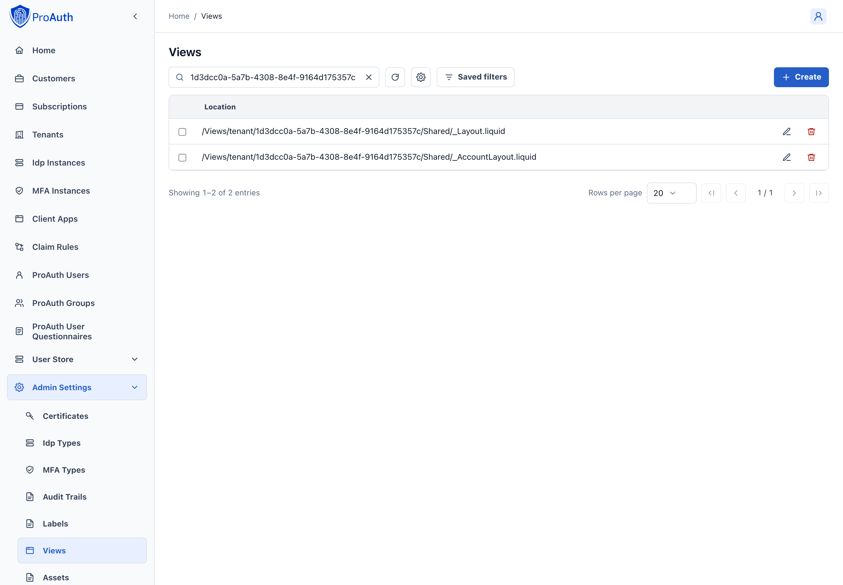 Overview custom authenticate views